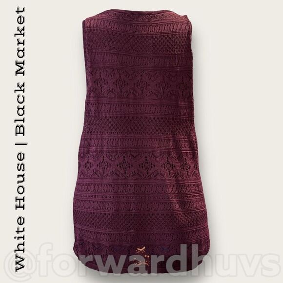 White House Black Market Plum Colored Tank Size Medium - Picture 4 of 8